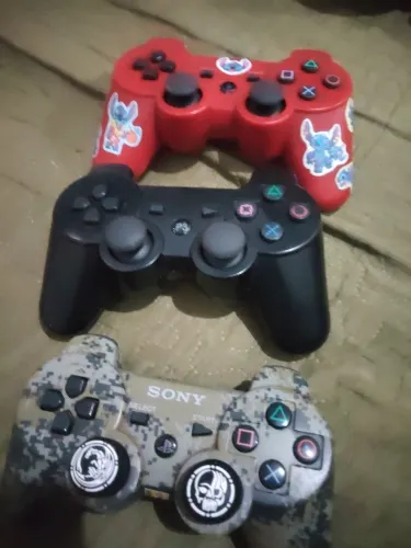 3 CONTROLES DE PS3 SEMINOVOS