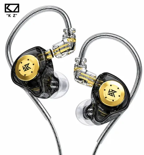 Fone KZ EDX Pro com Microfone - Gamer e Retorno de Palco