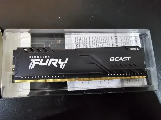 MEMÓRIA RAM KINGSTON FURY BEAST 8GB DDR4 3200MHz CL16