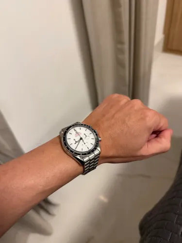 Omega speedmaster moonwatch professional white branco 