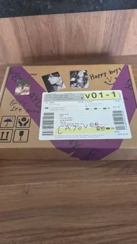 BTS ALBUM V LAYOVER ROXO