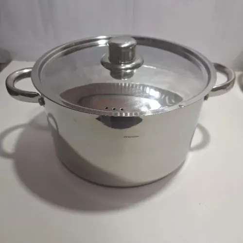Meridional 24cm 6l Fundo Triplo Panela / Caçarola Aço Nobre Inox (Tipo Tramontina)