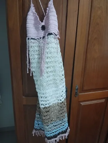 Vestidos de crochê - tam 38/40