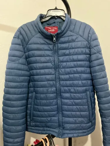 Jaqueta Puffer Azul Tam M