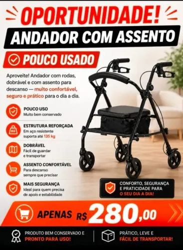 Andador com Assento 