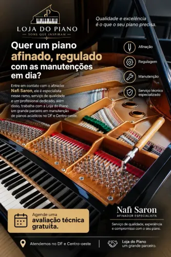 Afinador de piano no DF e Centro-Oeste