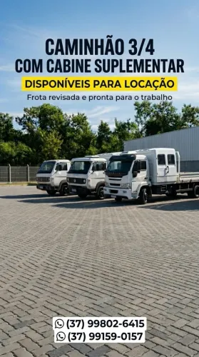 Locação Caminhão Cabine Suplementar