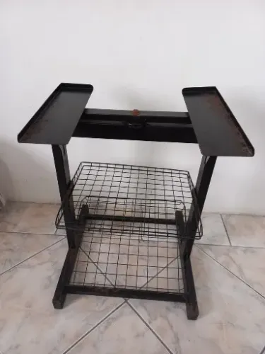 Rack Mesa de Metal para Aparelhagem de Som e Outros Fins Preto