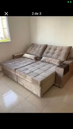 Sofá tomazia reclinável