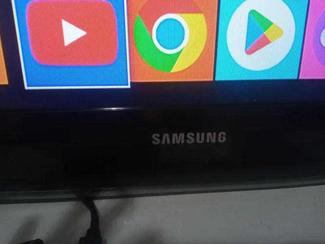 tv 55" Samsung com  smart pega tudo 