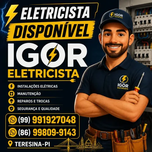 Eletricista disponível