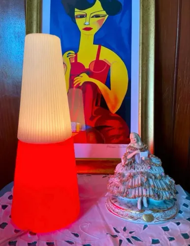 LUMINÁRIA VINTAGE LED FORMATO ESMALTE GIGANTE