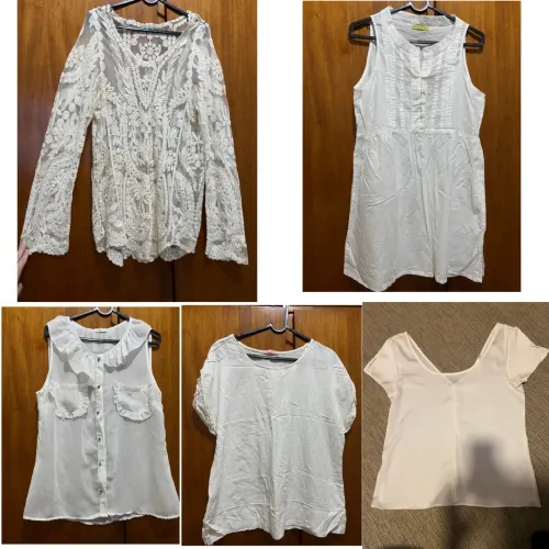 Lote de 5 blusas off white
