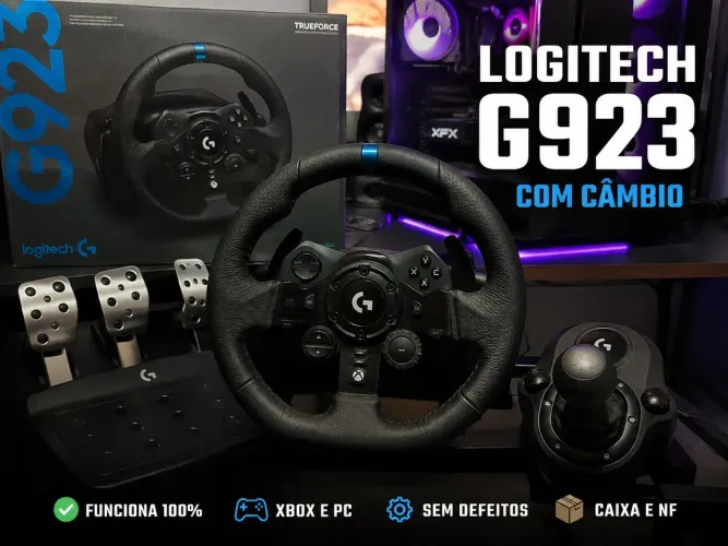VOLANTE LOGITECH G923 + CÂMBIO