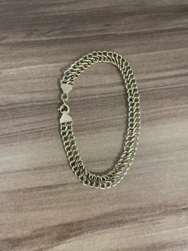 Ouro 18k pulseira lacraia