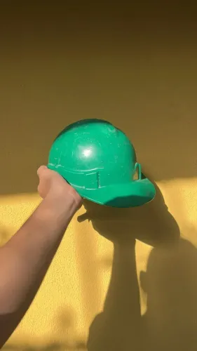 Capacete Msa V-gard Com Suspensão E Jugular Classe B Cor Verde
