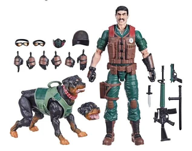 G.I. Joe Classified Series #113, Mutt & Junkyard, Action Figure & Pet hasbro