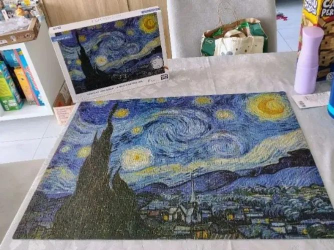 Quebra-cabeça Vicente Van Gogh - Noite estrelada
