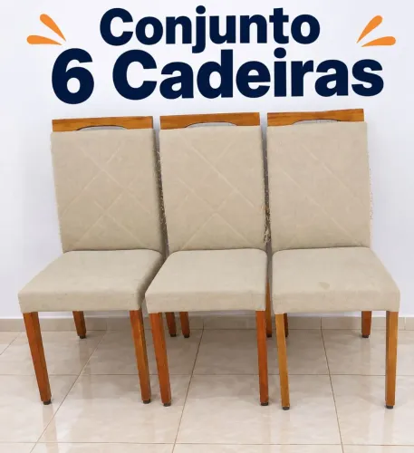 Conjunto 6 cadeiras