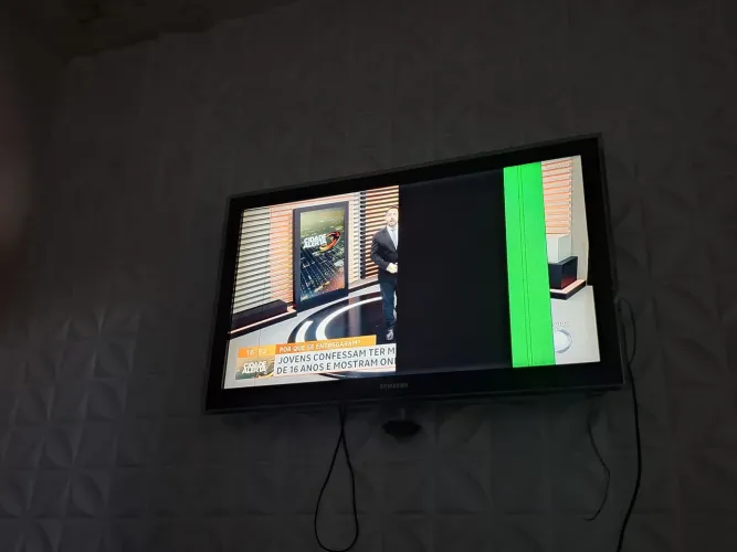TV Samsung queimada