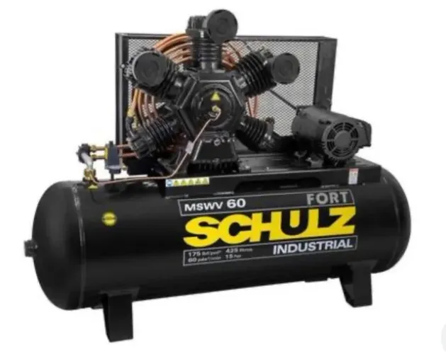 Compressor de ar 420l de 5 pistões schultz