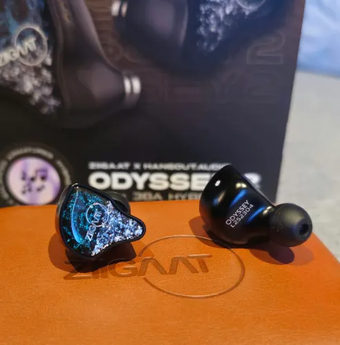 Fone Ziigaat x Hangout Áudio Odyssey 2 IEM 1DD+3BA Completo e NOVO