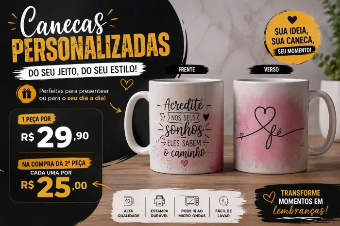 Canecas personalizadas
