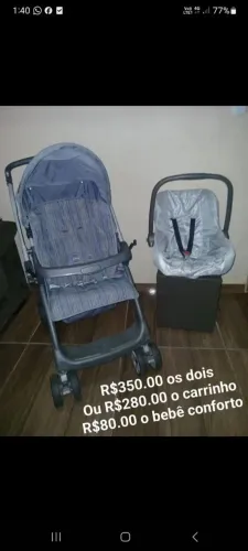 Carrinho de bebê e bebê conforto burigotto ótimo estado entrego apenas em itapetininga-sp 