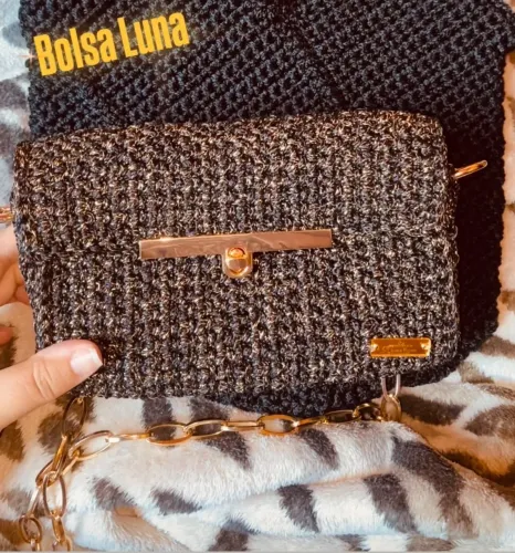 Bolsa de crochê bolsa Luna