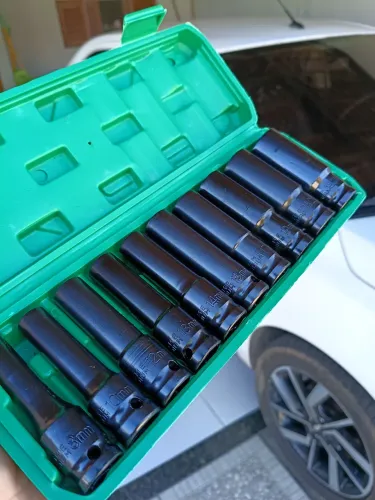 Maleta de soquetes 10 peças para chave de impacto