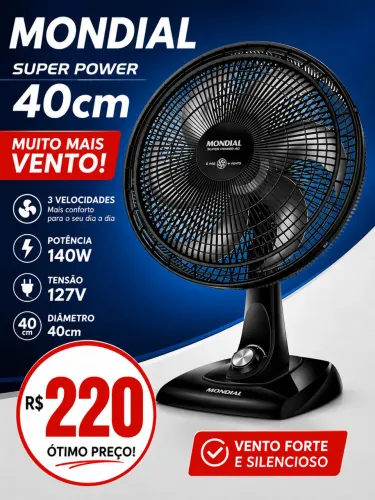 Ventilador 40cm Novo Mondial