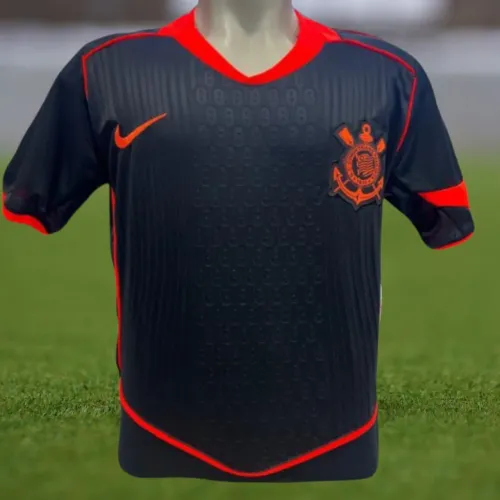 Camisa Corinthians Preta Laranja