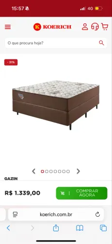 Vendo cama box casal semi nova