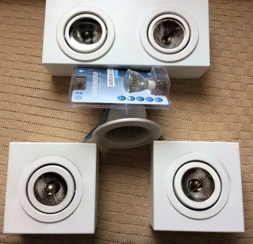 KIT COM 4 LUMINARIAS DE TETO