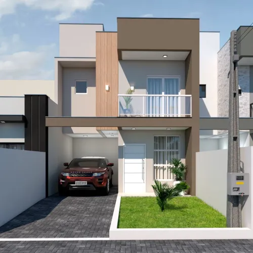 Sobrado novo para venda no bairro Araras!