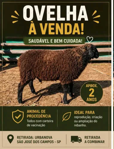 Ovelha Saudável e de Procedência