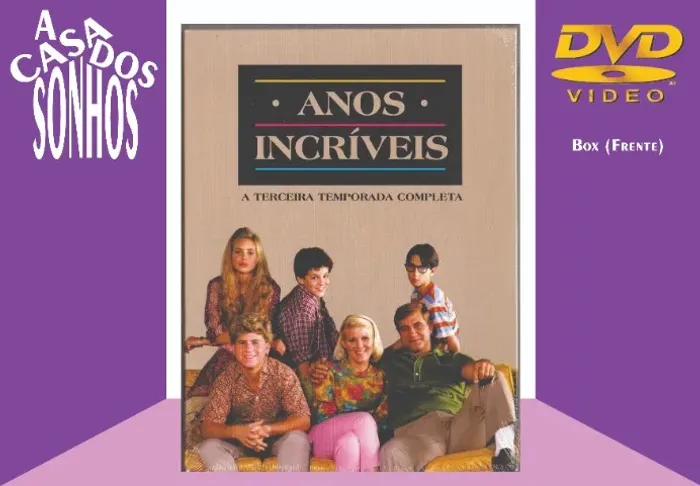 Box DVD Anos Incríveis 3ª Temporada Completa - 4 Discos - Lacrado