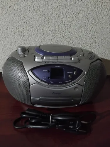 VENDO SOM PORTÁTIL STEREO CD RÁDIO CASSETE RECORDER LENOXX