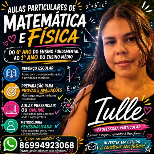 Professora de Matemática e de Física