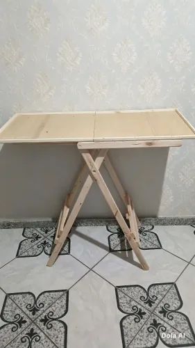 Mesa dobrável portátil ideal para festa servir lanches feirantes e expositores