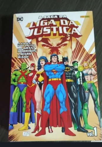 Coleção Saga da Liga da Justiça de Grant Morrison do 01 ao 11.