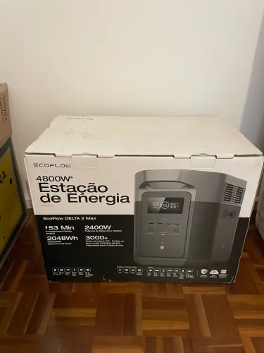 Estação De Energia EcoFlow Delta 2 Max 2400W ZERADA Na Caixa