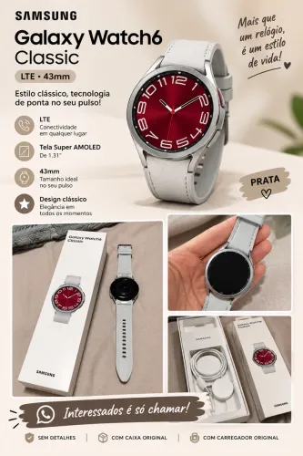 Smartwatch Samsung Galaxy Watch6 Classic Lte