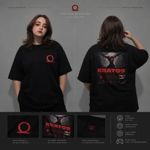 Camisa Oversized Kratos.
