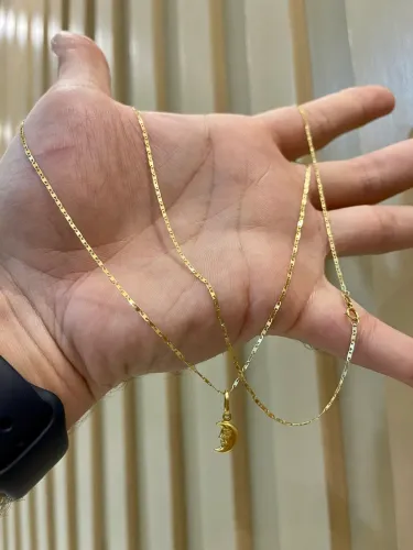 Corrente de ouro 18k / 2,4 G  masculina 