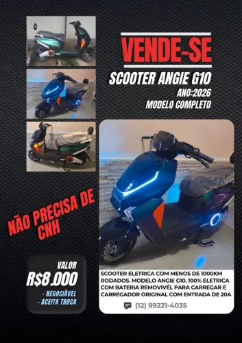 SCOOTER ELÉTRICA ANGIE G10 - 2026