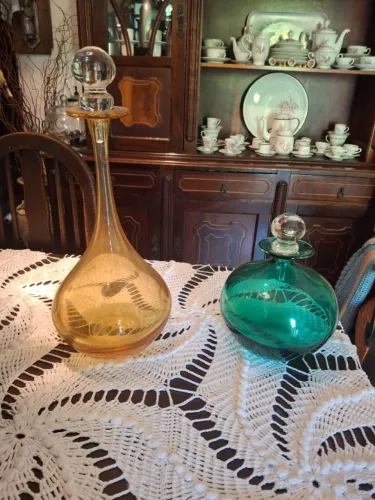 02 Vasos de vidros antigos de Colecionador