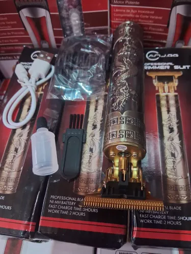 Máquina de acabamento sem fio profissional para cabelo e barba 