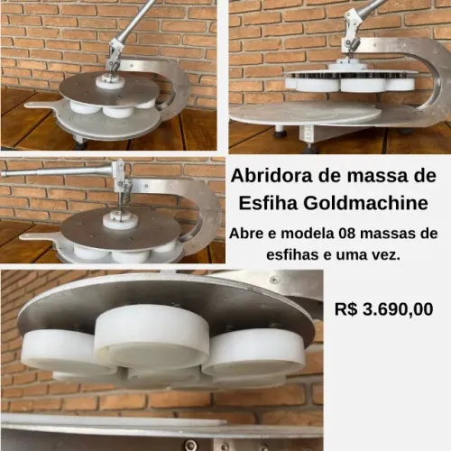 Abridora de Massa de Esfiha Goldmachine - 08 Unidades por Vez