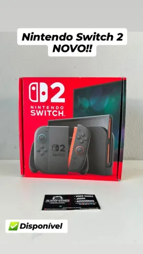 Nintendo Switch 2! NOVO! (Aceito Cartão)